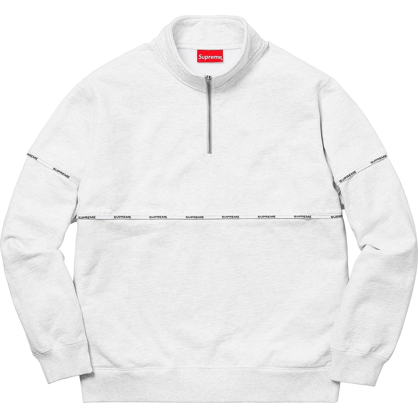 Logo Piping Half Zip Sweatshirt view 7
